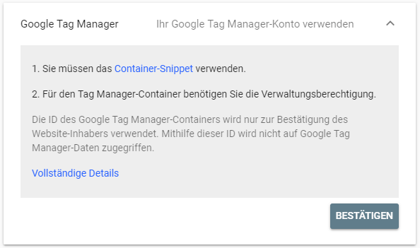 Über den Tag Manager von Google kann... 